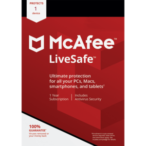 McAfee LiveSafe - 1-Year / 1 Device